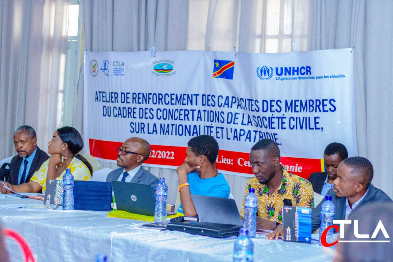 ATELIER DE RENFORCEMENT DES CAPACITES DES MEMBRES DE LA SOCIETE CIVILE SUR LA NATIONALITE ET L’APATRIDIE